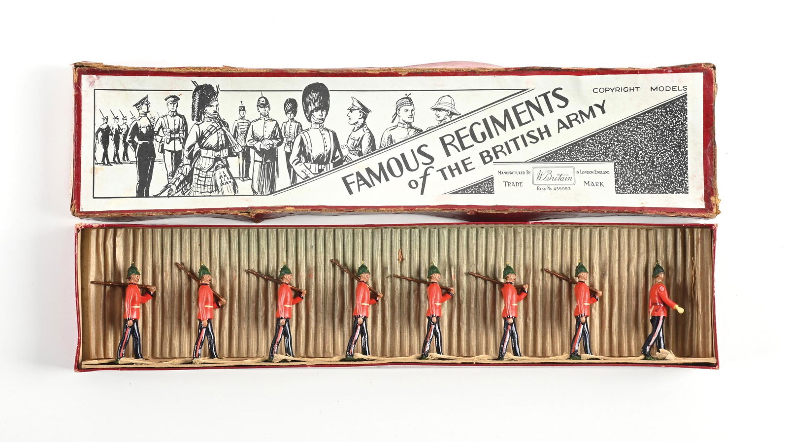 W. BRITAIN FAMOUS REGIMENTS OF THE BRITISH ARMY PRINCE ALBERT'S SOMERSET LIGHT INFANTRY NO. 1578 IN (1 of 2)