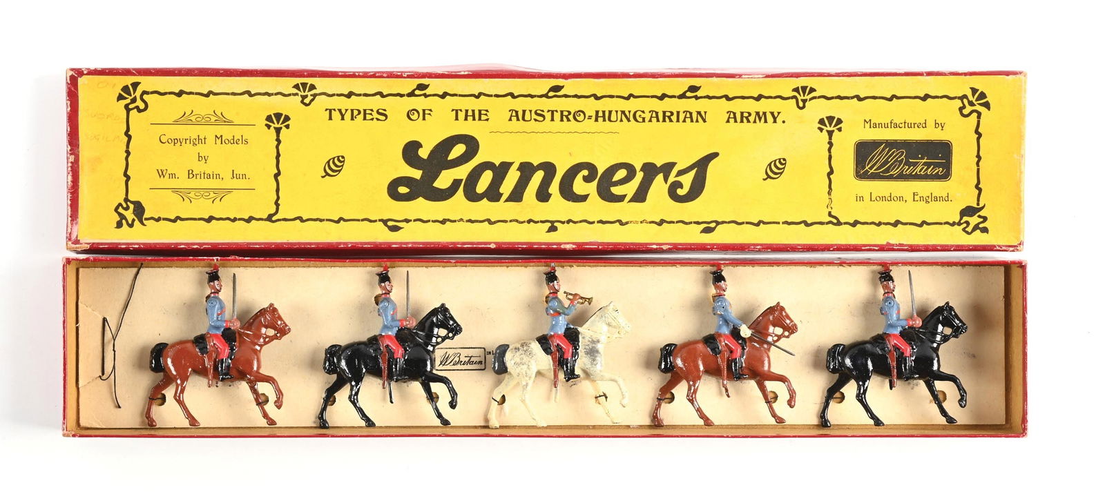 W. BRITAIN THE AUSTRIAN LANCERS NO. 175 IN BOX (1 of 2)