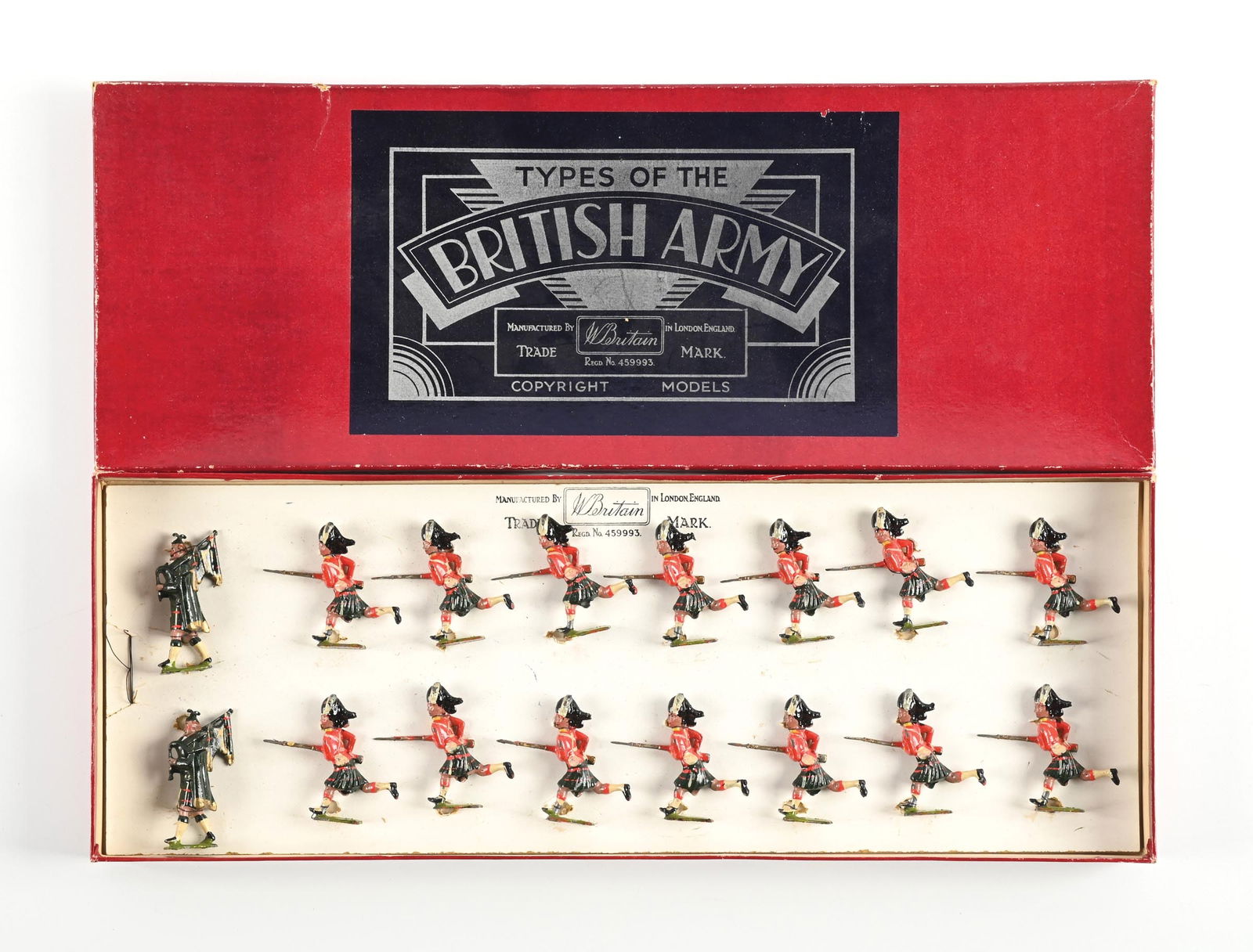 W. BRITAIN THE SEAFORTH HIGHLANDERS ARMY NO. 88 IN BOX (1 of 2)