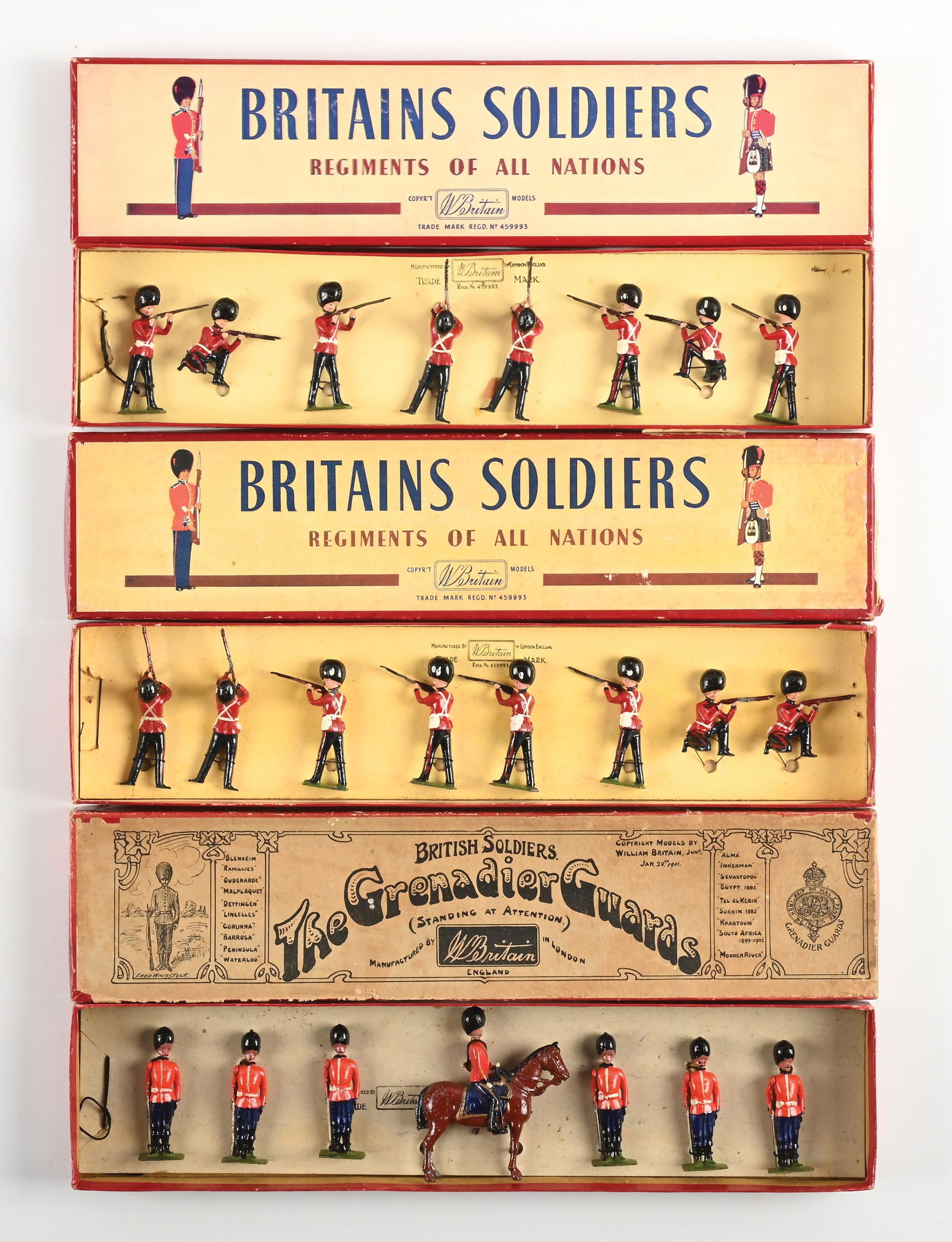 LOT OF 3: W. BRITAIN SETS IN BOXES (1 of 2)