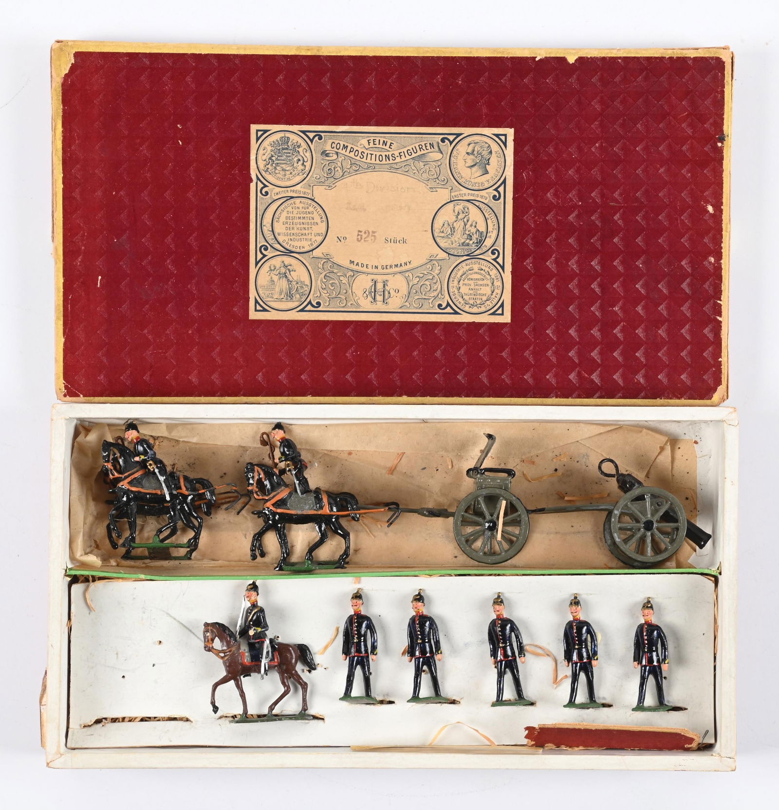 HEYDE IMPERIAL GERMAN ARMY ARTILLERY SET NO. 425 SET IN BOX (1 of 4)