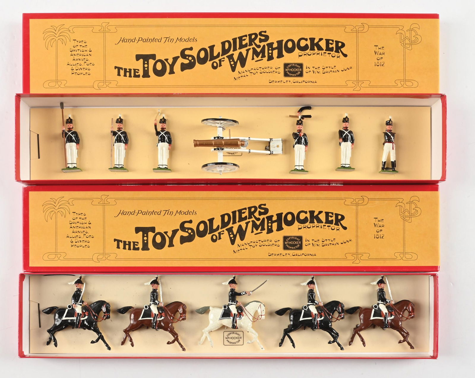 LOT OF 2: WM. HOCKER THE WAR OF 1812 SETS IN BOXES (1 of 2)