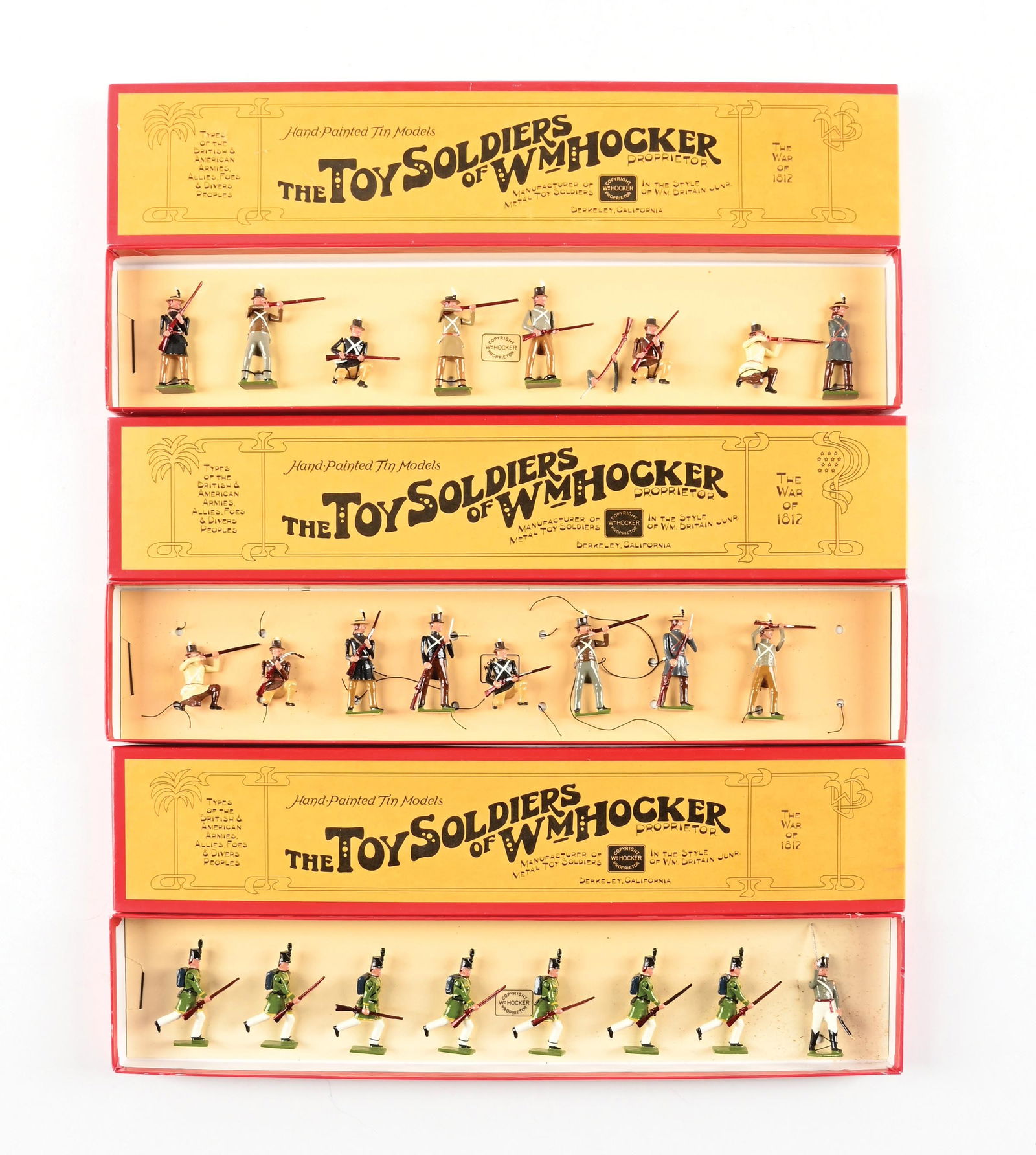 LOT OF 3: WM. HOCKER THE WAR OF 1812 SETS IN BOXES (1 of 2)