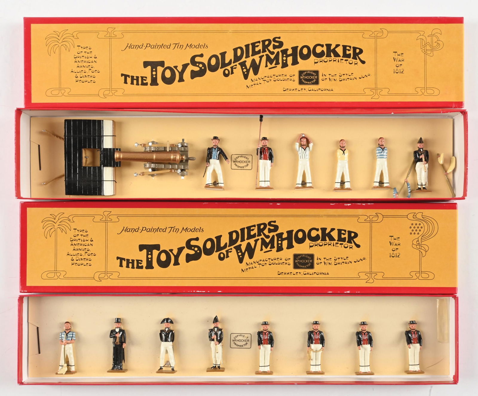 LOT OF 2: WM. HOCKER THE WAR OF 1812 SETS IN BOXES (1 of 2)