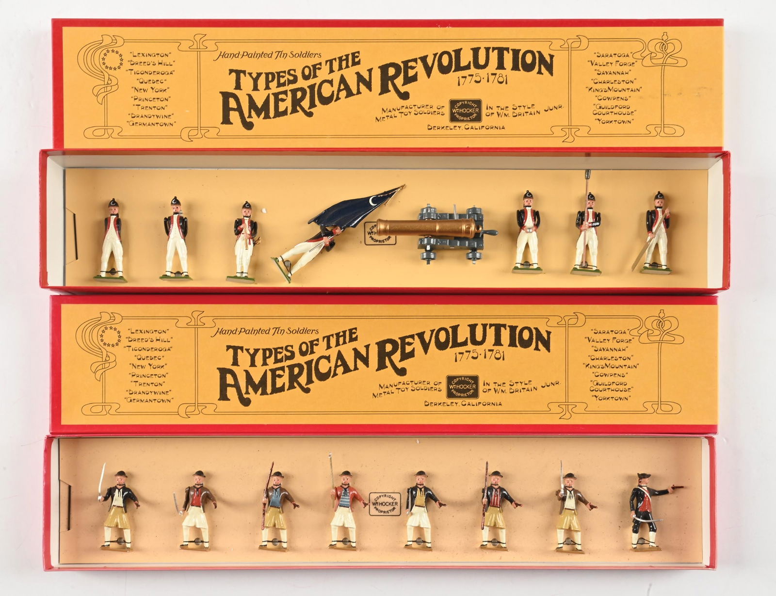LOT OF 2: WM. HOCKER TYPES OF THE AMERICAN REVOLUTION SETS IN BOXES (1 of 2)