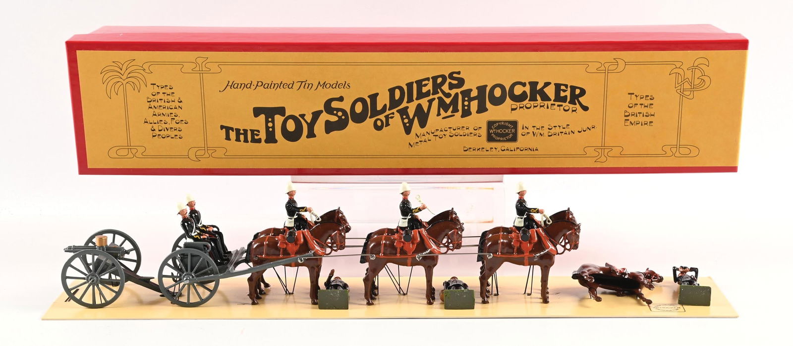 WM. HOCKER TYPES OF THE BRITISH EMPIRE ROYAL ARTILLERY GATLING GUN NO. 92 IN BOX (1 of 2)