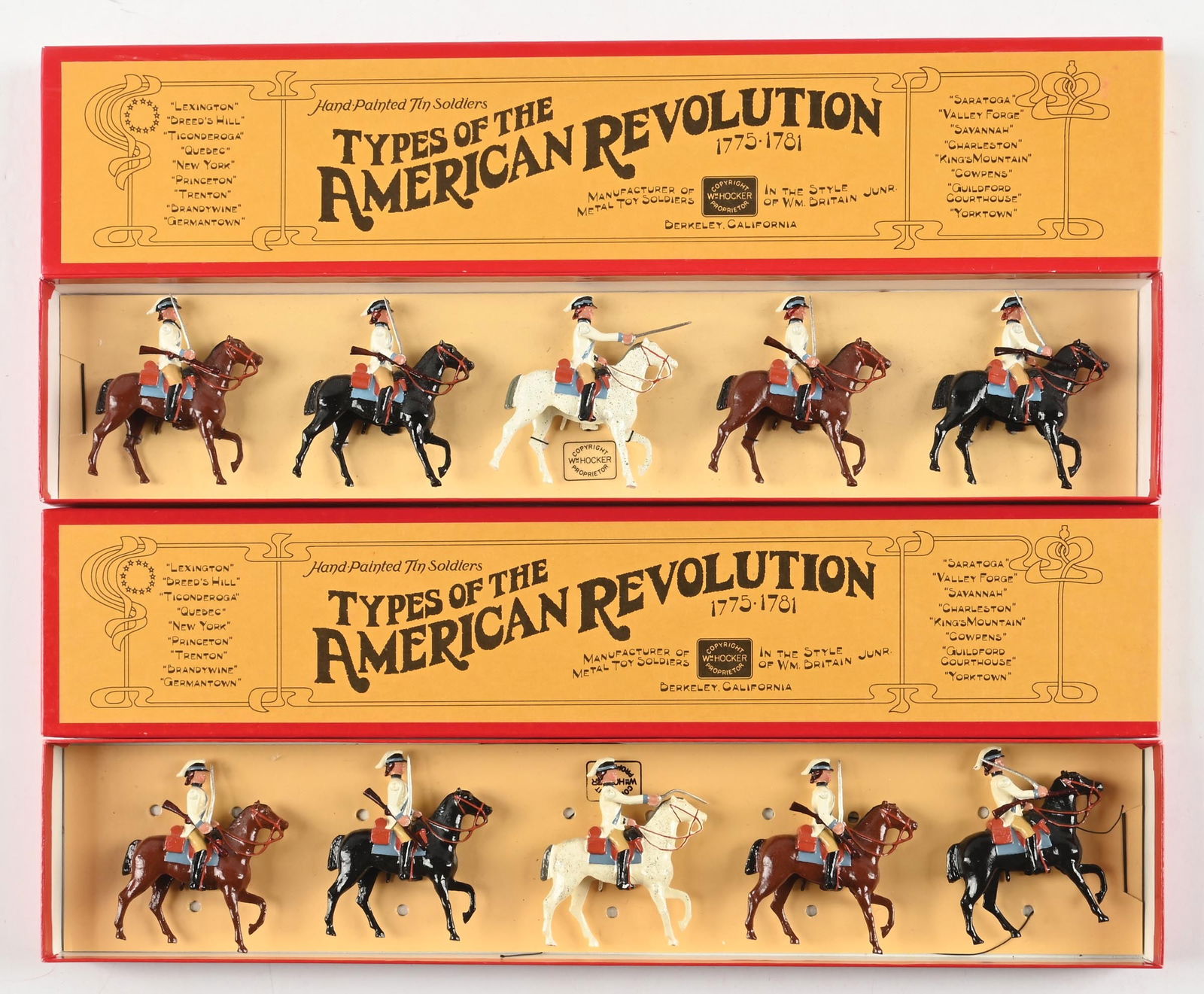 LOT OF 2: WM. HOCKER TYPES OF THE AMERICAN REVOLUTION SETS IN BOXES (1 of 2)