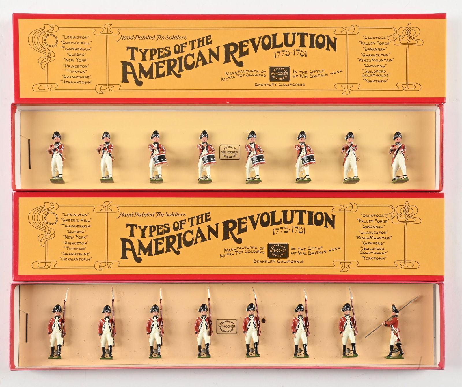 LOT OF 2: WM. HOCKER TYPES OF THE AMERICAN REVOLUTION SETS IN BOXES (1 of 2)