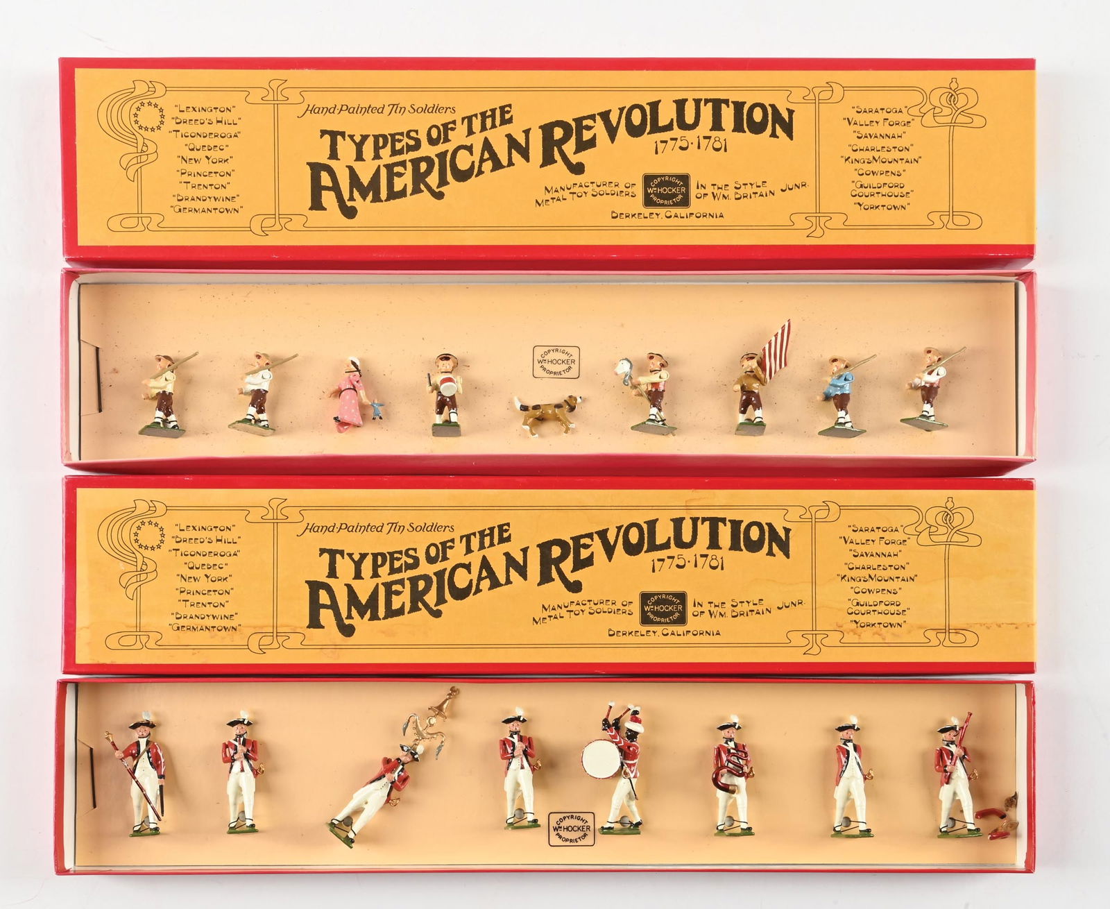 LOT OF 2: WM. HOCKER TYPES OF THE AMERICAN REVOLUTION SETS IN BOX (1 of 2)