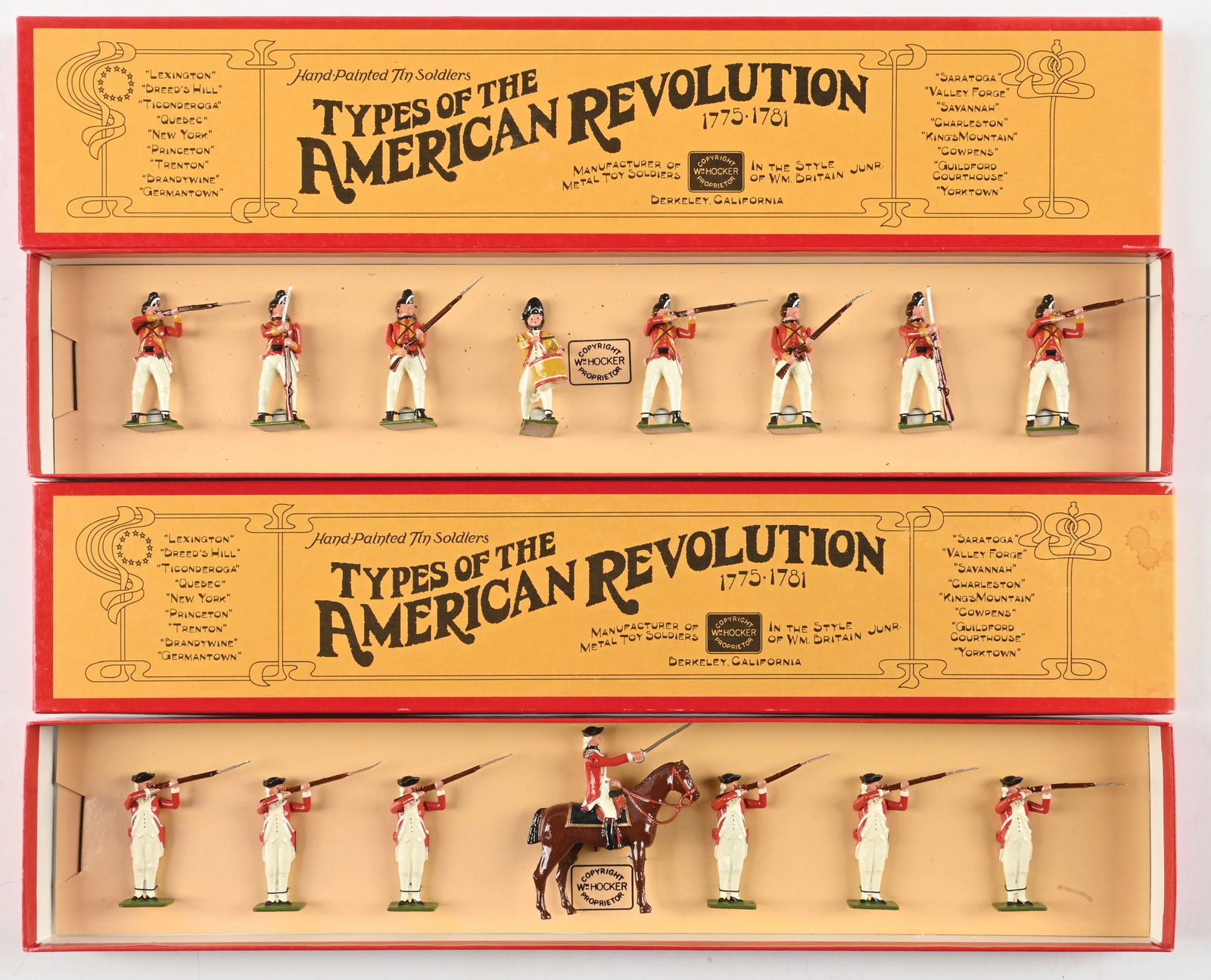 LOT OF 2: WM. HOCKER TYPES OF THE AMERICAN REVOLUTION SETS IN BOXES (1 of 2)