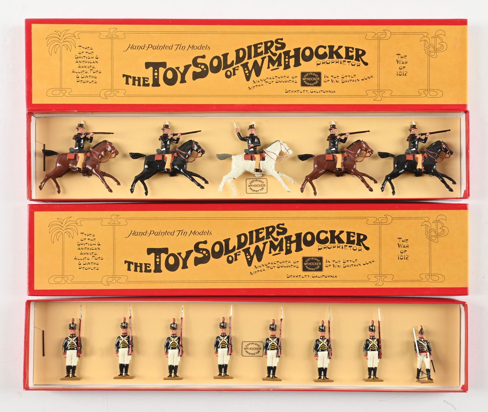 LOT OF 2: WM. HOCKER THE WAR OF 1812 SETS IN BOXES (1 of 2)