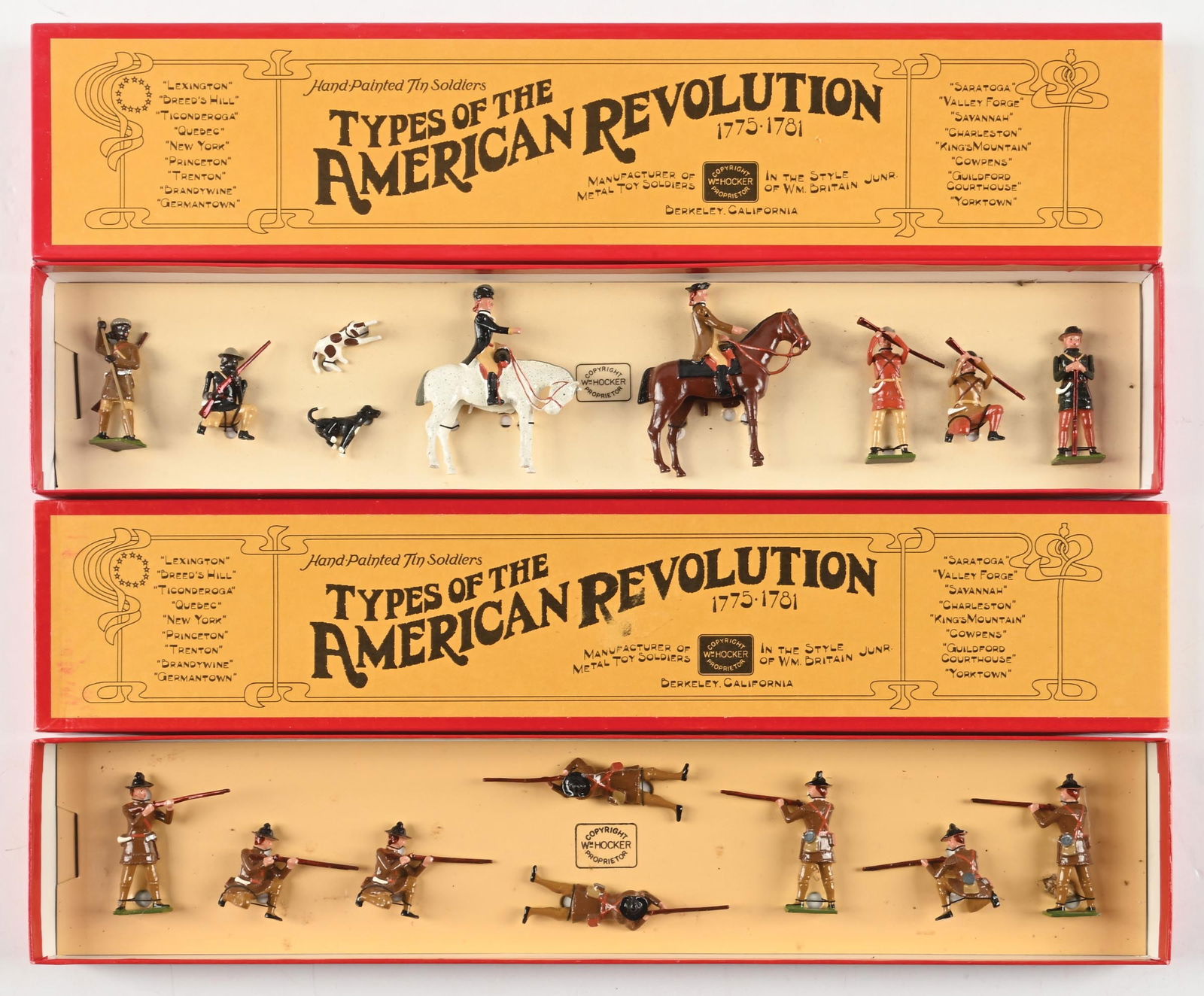 LOT OF 2: WM. HOCKER TYPES OF THE AMERICAN REVOLUTION SETS IN BOXES (1 of 2)