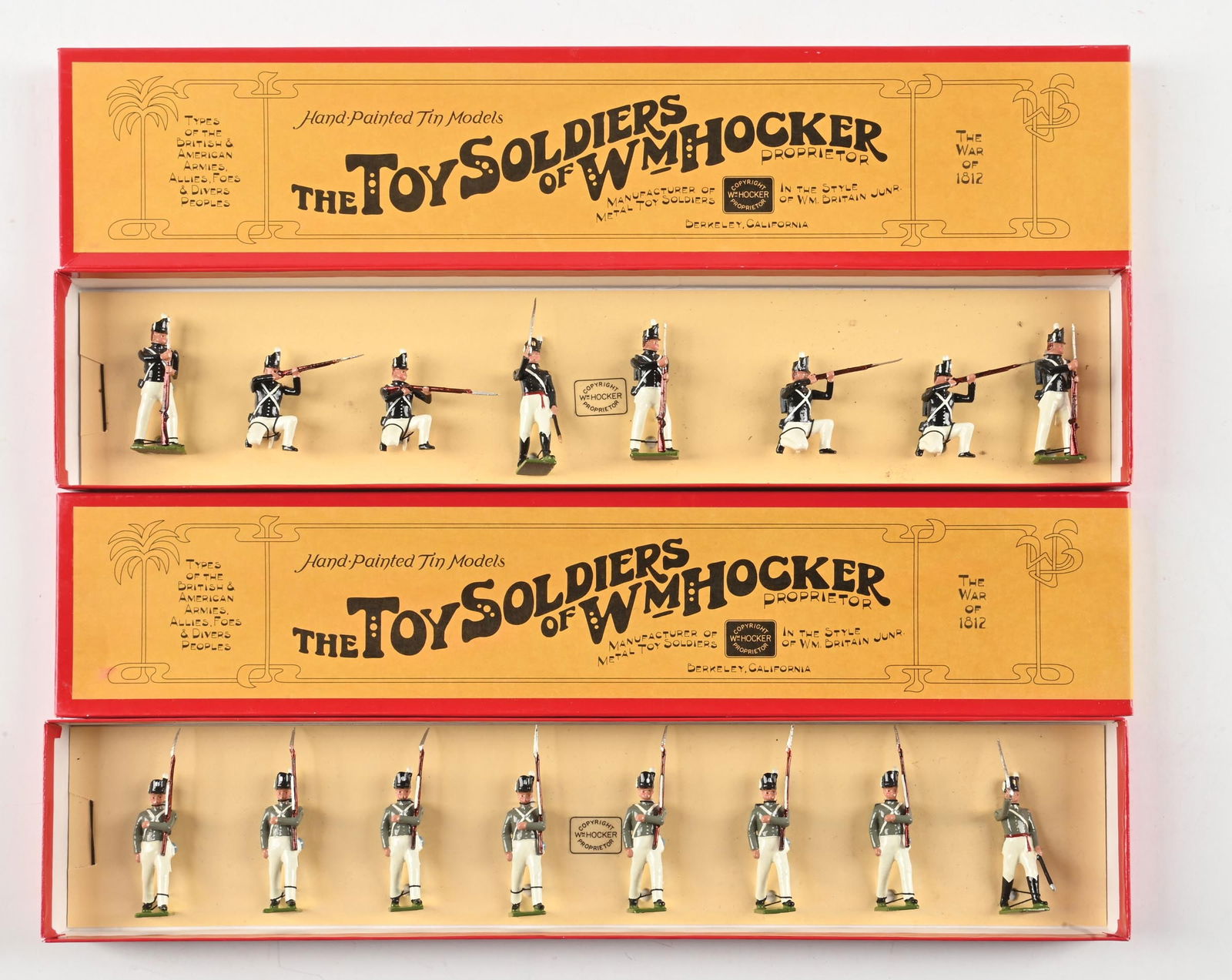 LOT OF 2: WM. HOCKER THE WAR OF 1812 SETS IN BOXES (1 of 2)
