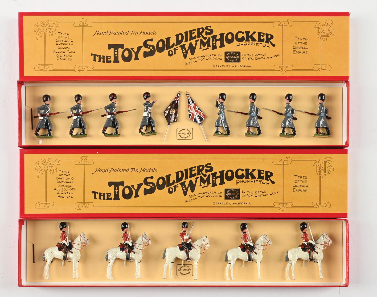 LOT OF 2: WM. HOCKER TYPES OF THE BRITISH EMPIRE SETS IN BOXES (1 of 1)