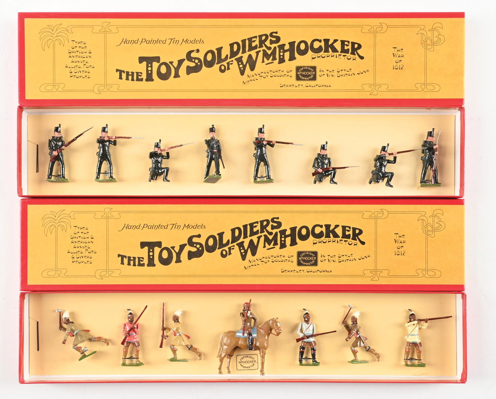 LOT OF 2: WM. HOCKER THE WAR OF 1812 SETS IN BOXES (1 of 2)