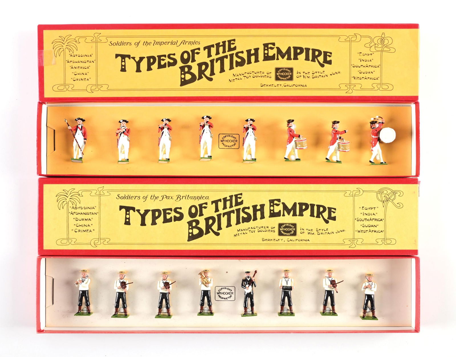 LOT OF 2: WM. HOCKER TYPES OF THE BRITISH EMPIRE SETS IN BOXES (1 of 2)