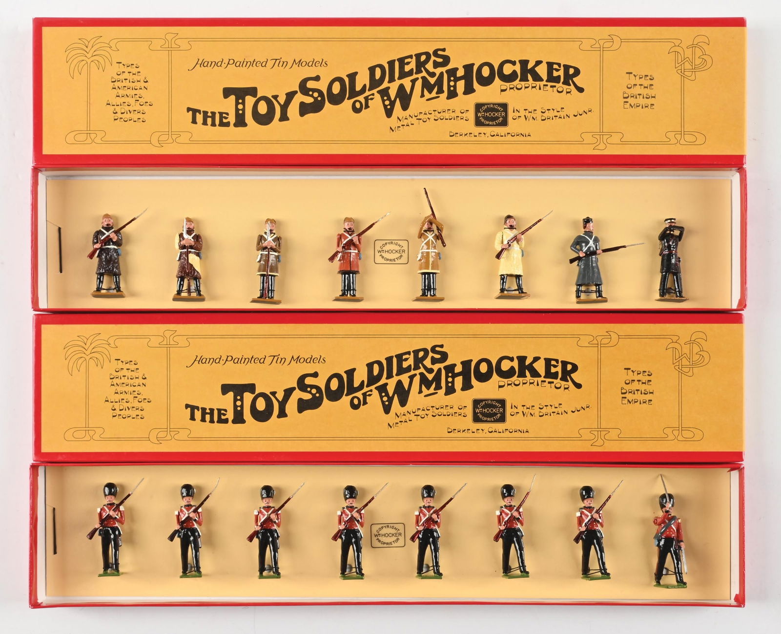 LOT OF 2: WM. HOCKER TYPES OF THE BRITISH EMPIRE SETS IN BOXES (1 of 2)