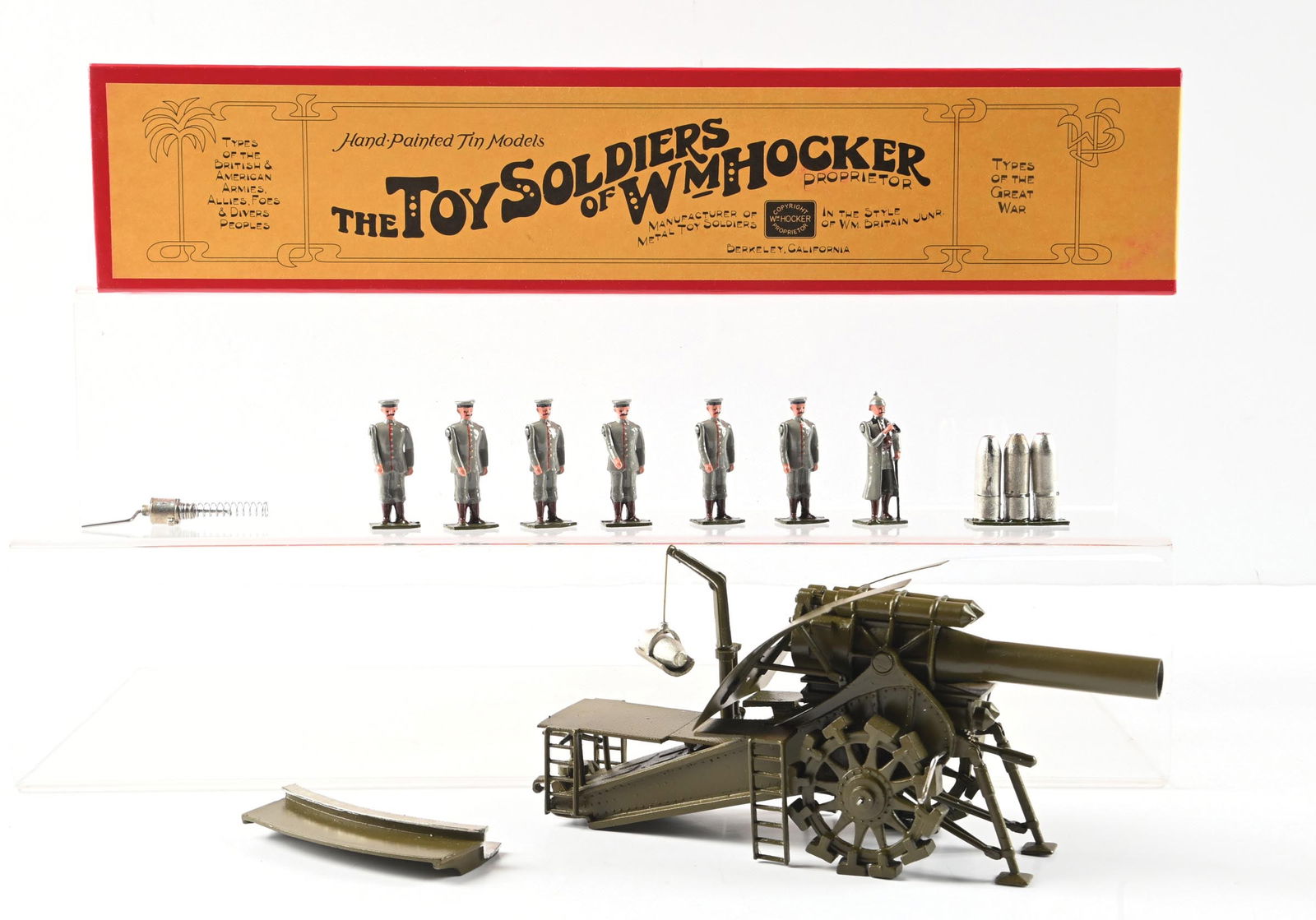 WM. HOCKER GERMAN 42CM HOWITZER NO. 491 W/ CREW (1 of 2)