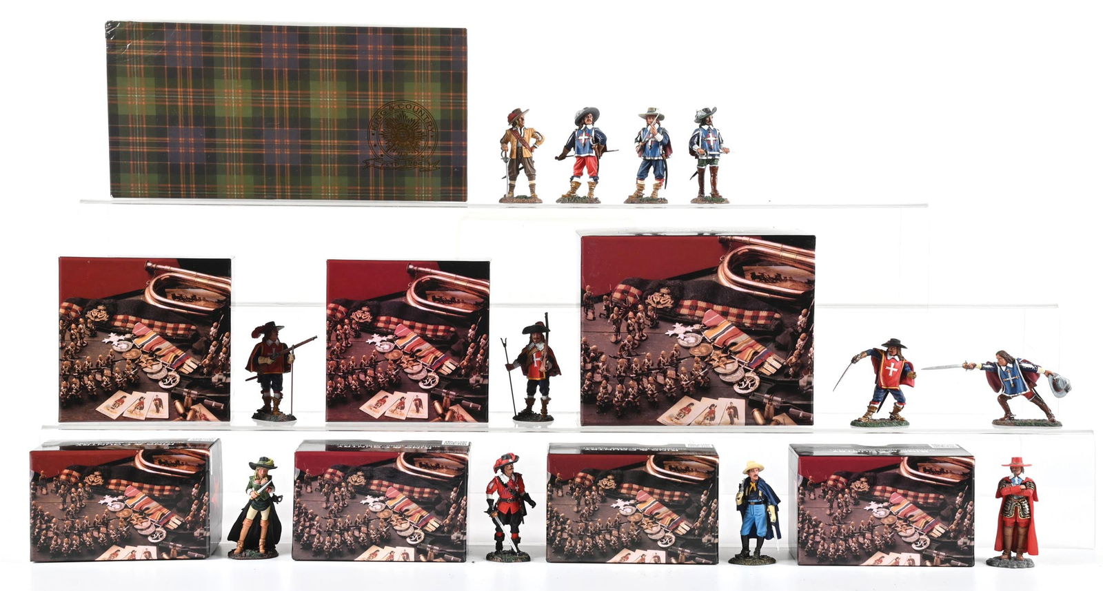 LOT OF 8: KING & COUNTRY PIPE AND MUSKET 3 MUSKETEERS (1 of 1)