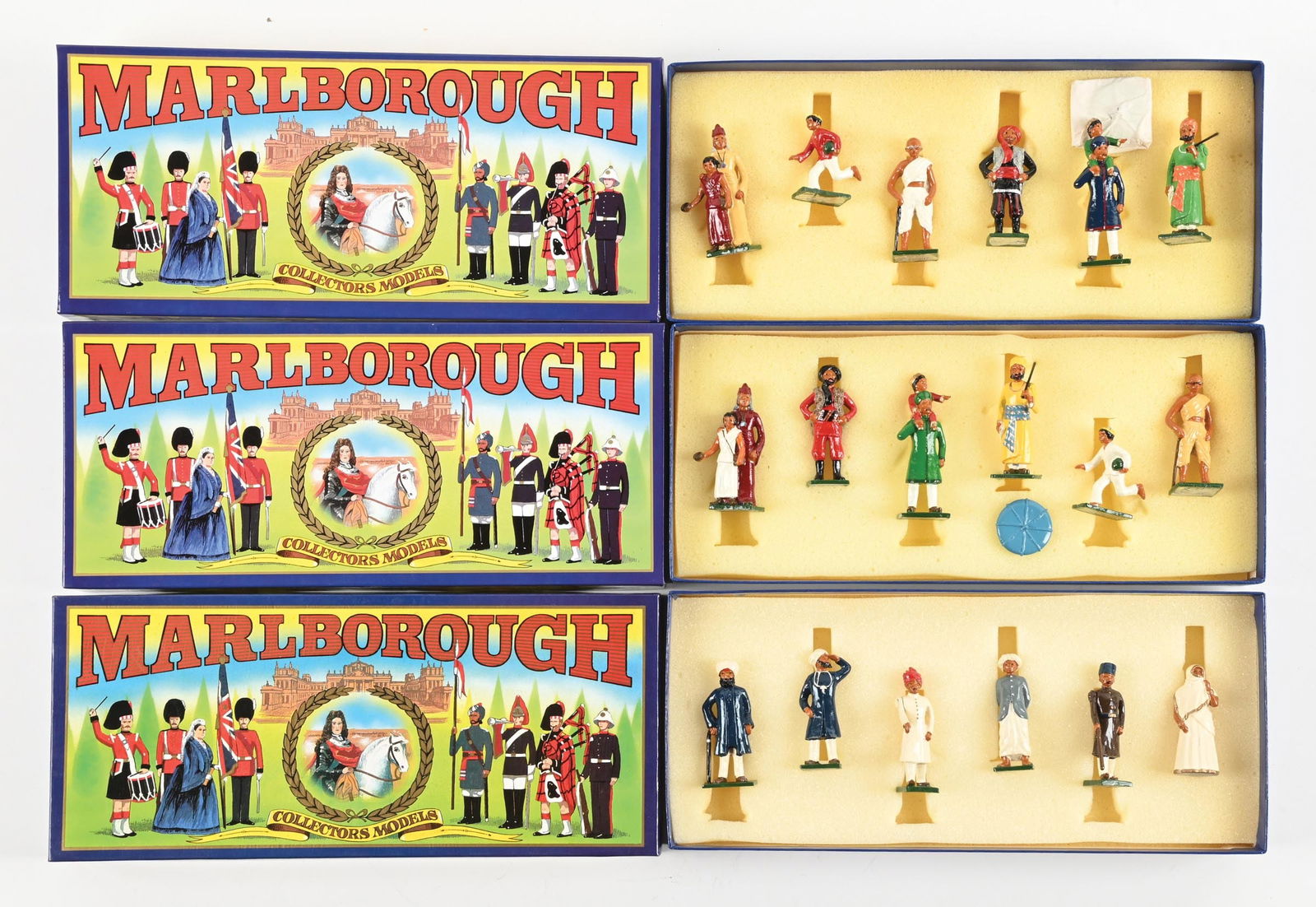 LOT OF 3: MARLBOROUGH SETS IN BOXES (1 of 2)