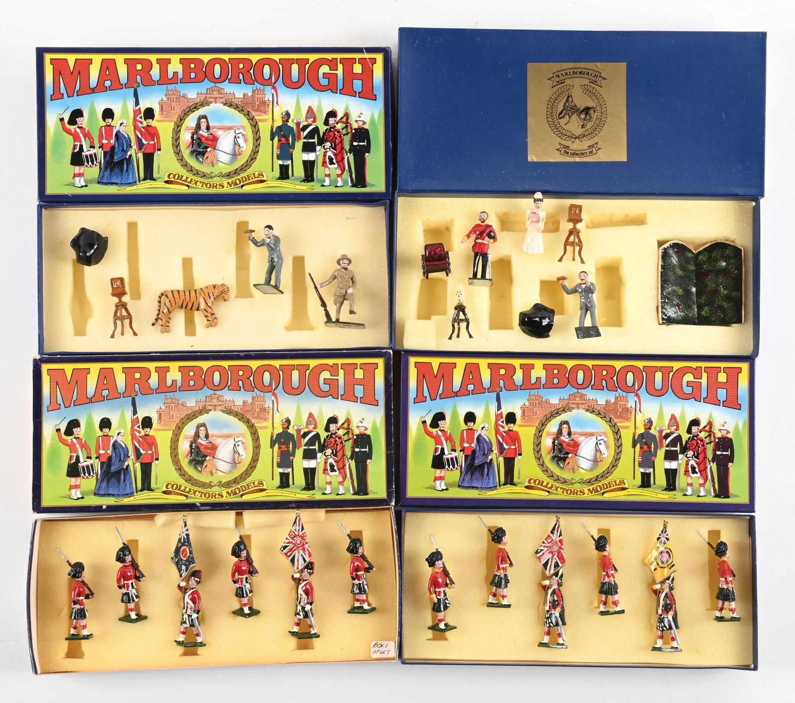 LOT OF 4: MARLBOROUGH SETS IN BOXES (1 of 2)