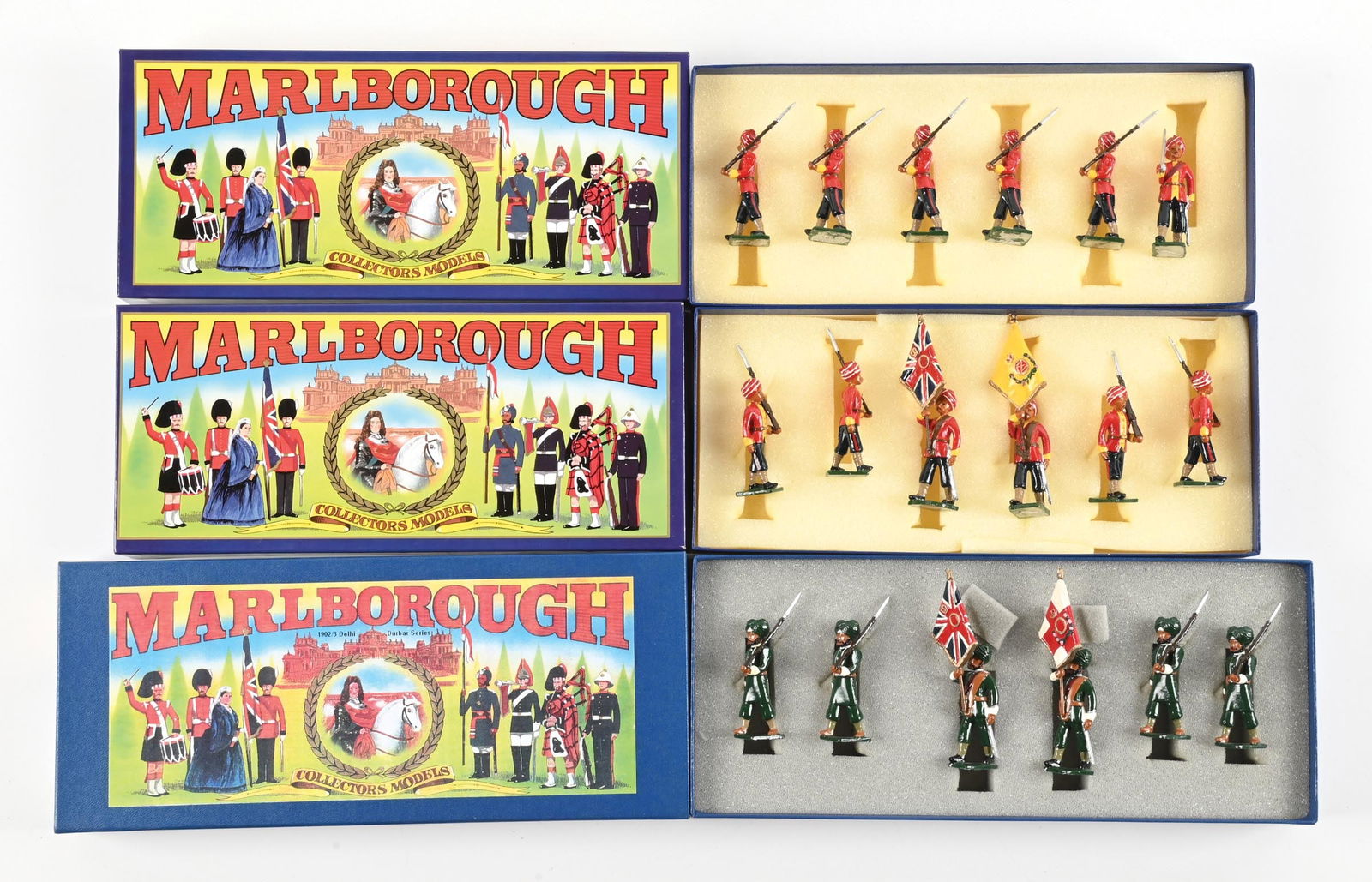 LOT OF 3: MARLBOROUGH SETS IN BOXES (1 of 2)