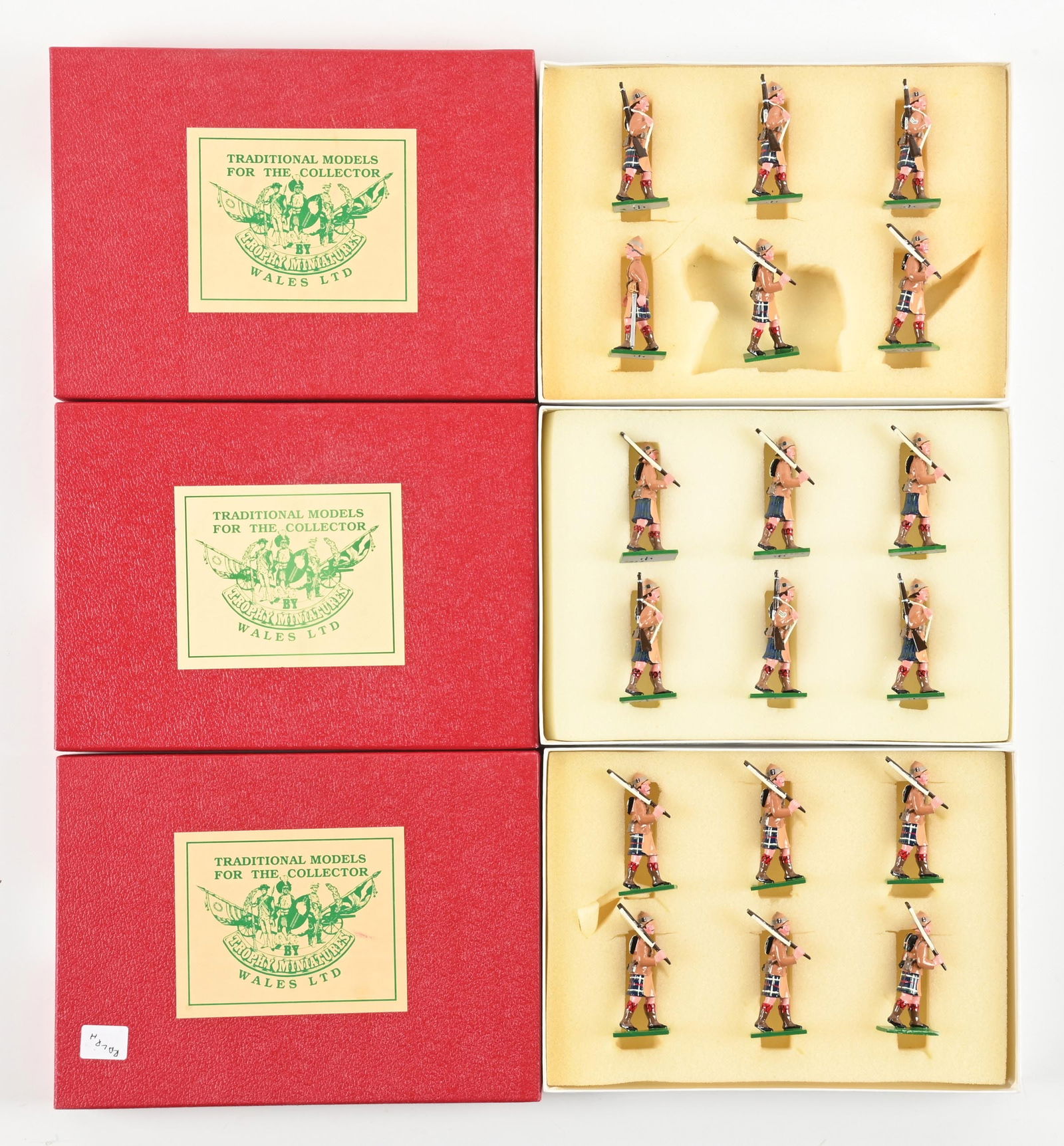 LOT OF 3: TROPHY TOY SOLDIER SETS IN ORIGINAL BOXES. (1 of 2)