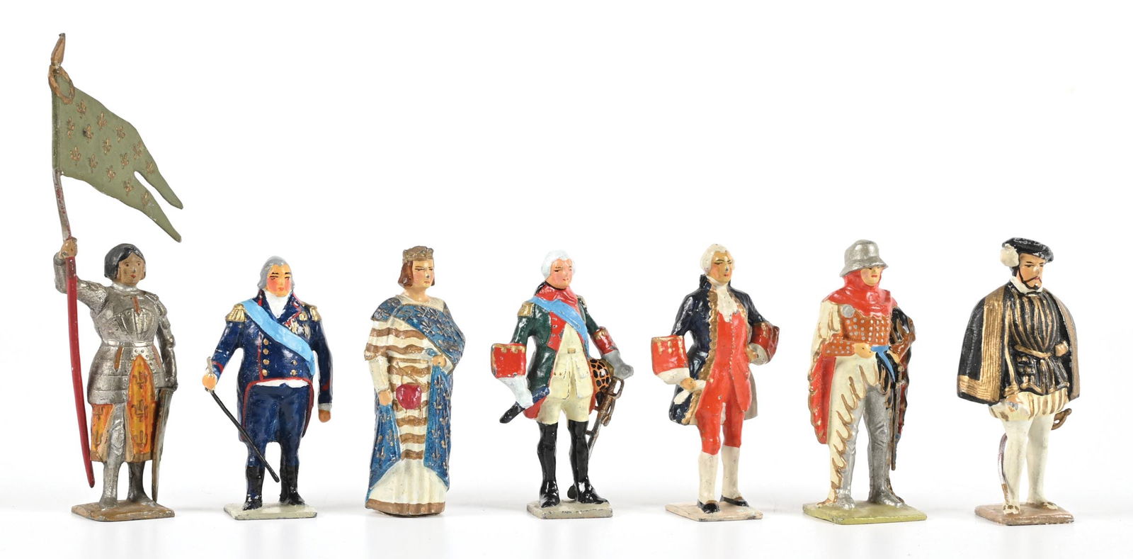 LOT OF 7: PRE-WAR GUSTAVE VERTUNNI HISTORICAL FRENCH PERSONAGES (1 of 2)