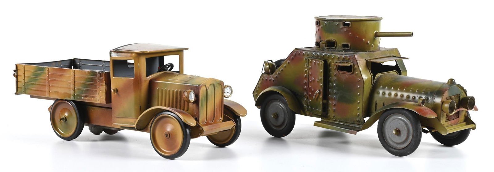 LOT OF 2: MILITARY TINPLATE VEHICLES (1 of 3)