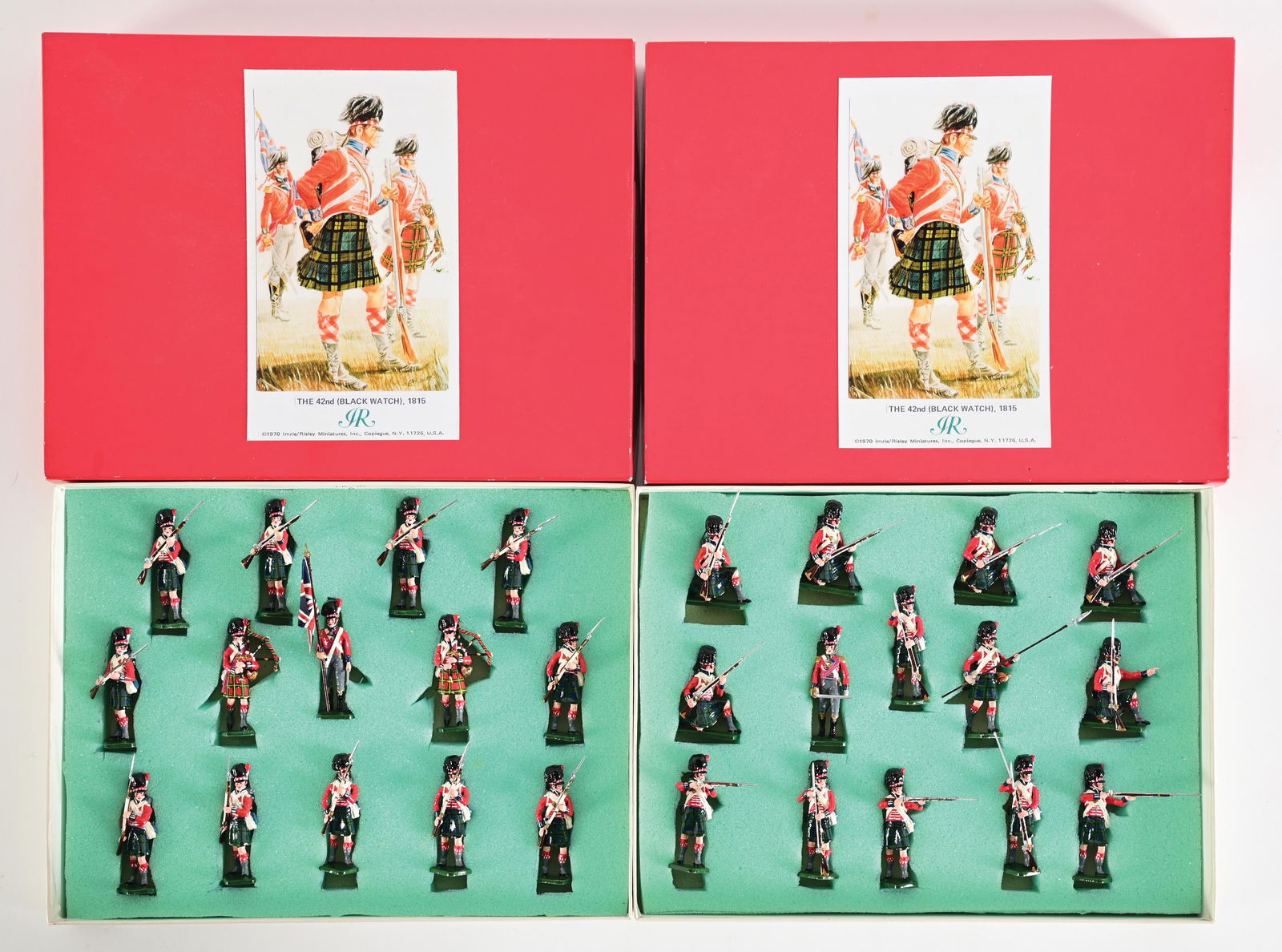 LOT OF 2: IMRIE/RISLEY MINIATURES, INC. TOY SOLDIER SETS IN ORIGINAL BOXES. (1 of 4)