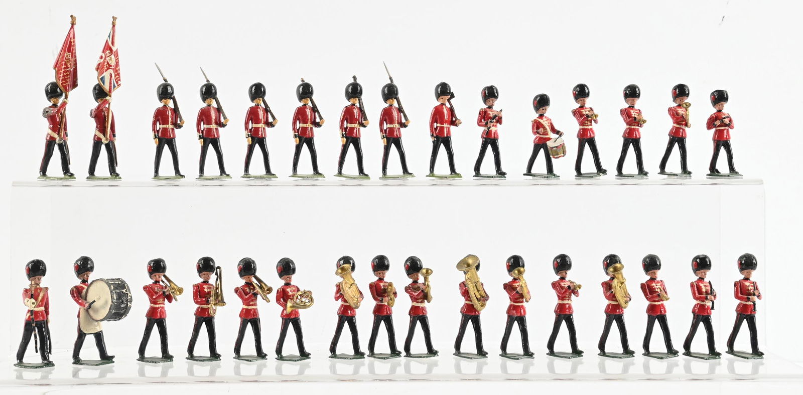 COLDSTREAM GUARD MARCHING BAND W/ SCOTS GUARDS COLOURS (1 of 1)