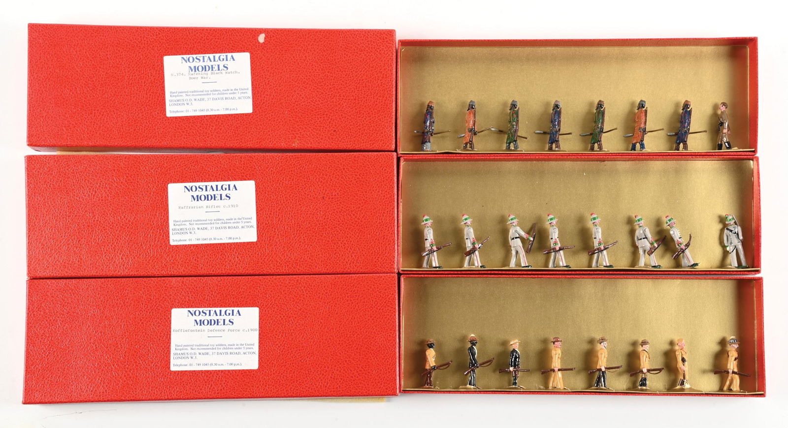 LOT OF 3: NOSTALGIA MODELS SETS IN BOXES (1 of 1)