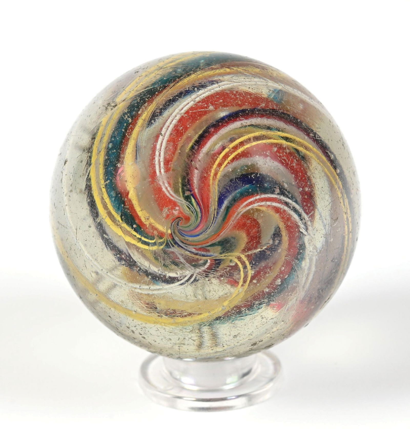 LARGE DIVIDED CORE SWIRL MARBLE - 6