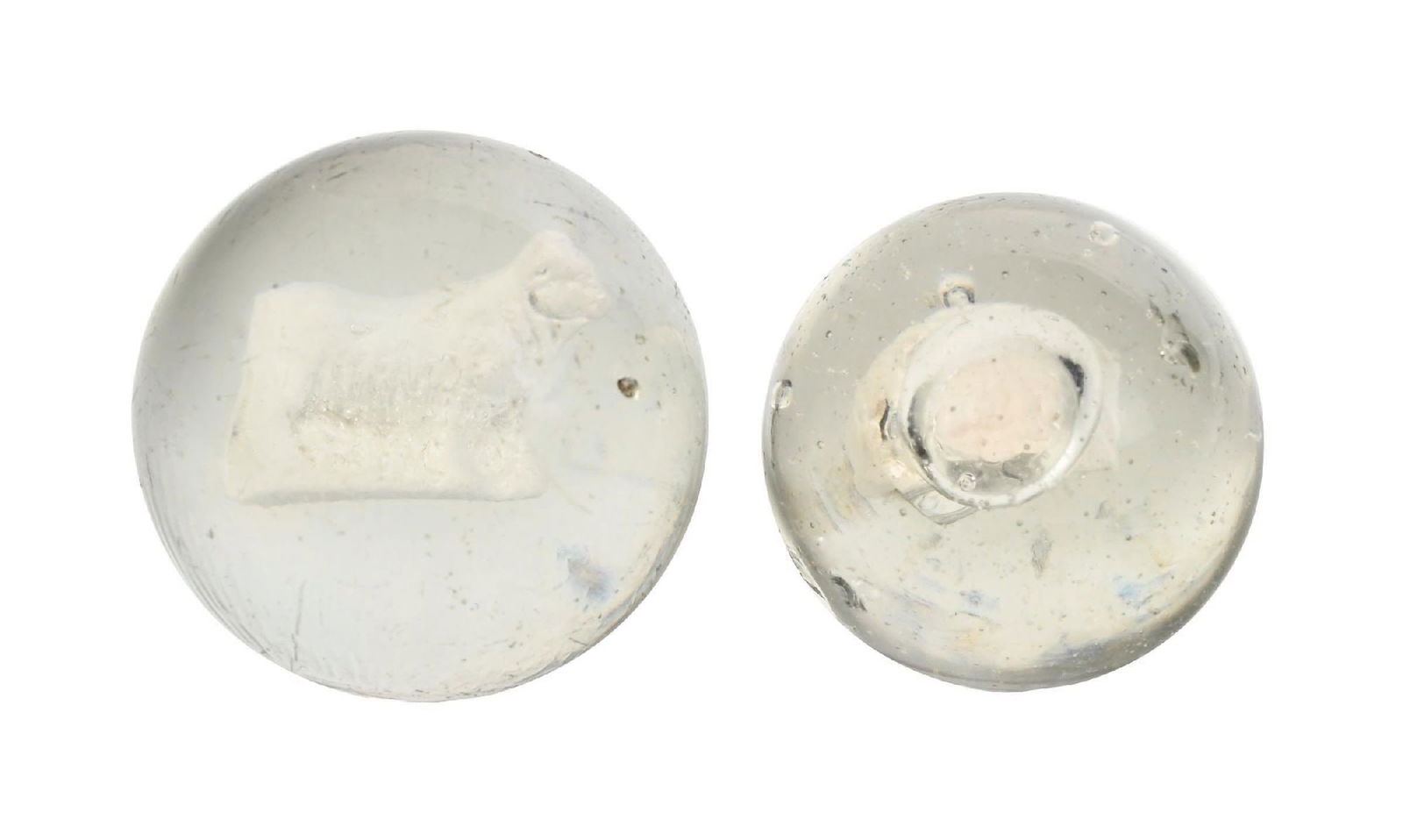 LOT OF 2: SULPHIDE MARBLES (1 of 6)