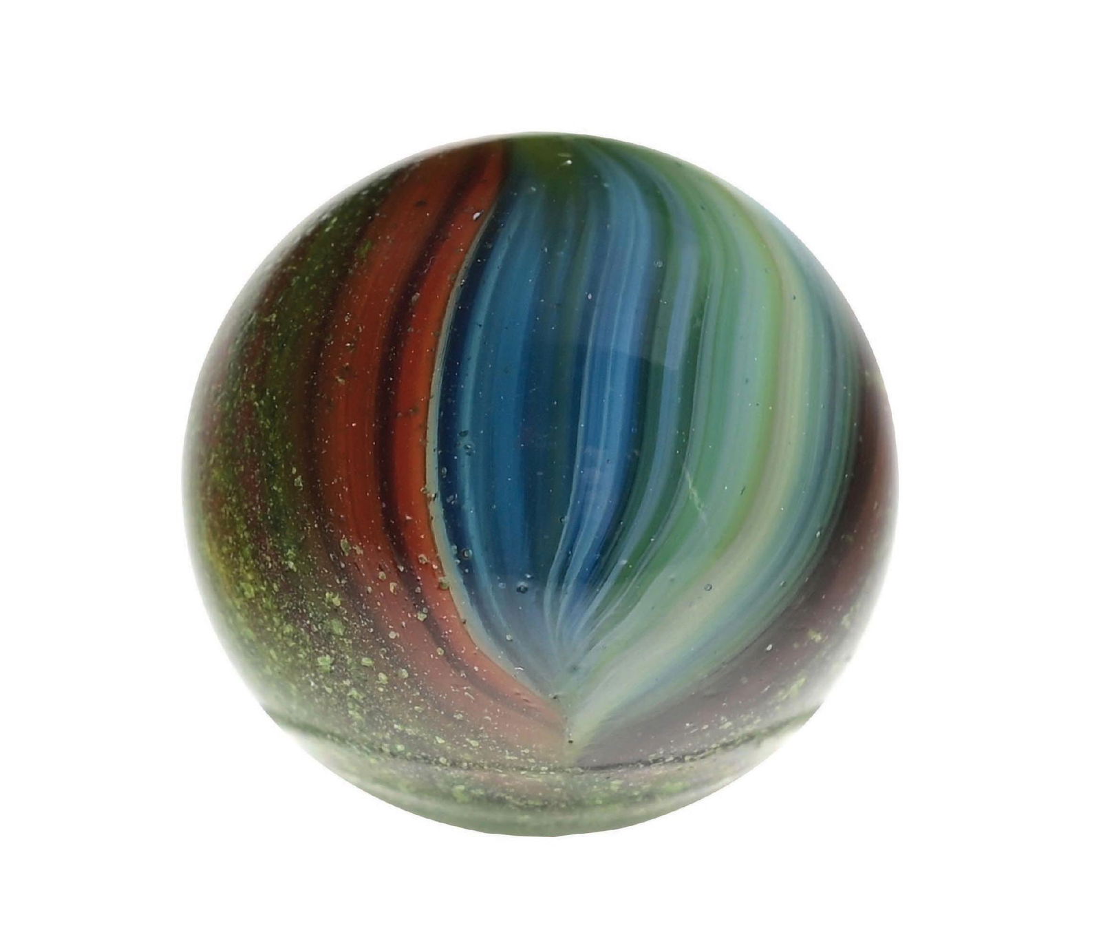 RARE AKRO AGATE SPARKLER W/ GREEN AVENTURINE (1 of 6)