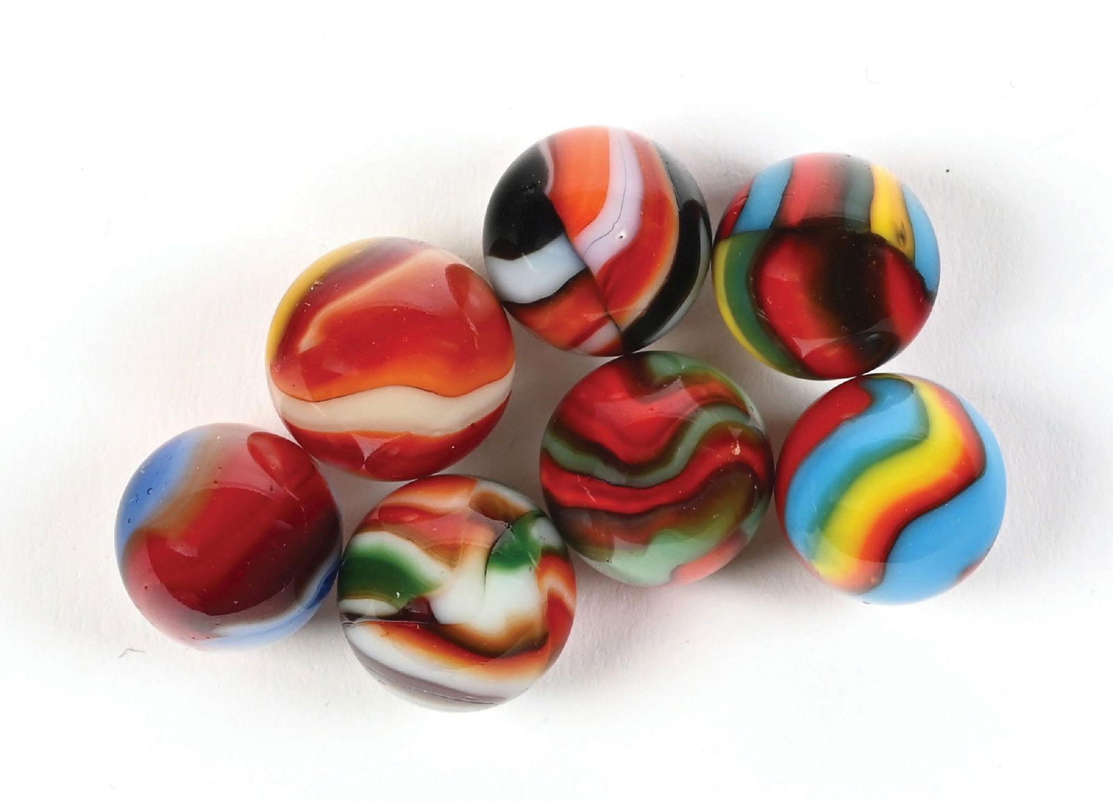 LOT OF 7: PELTIER MARBLES (1 of 1)