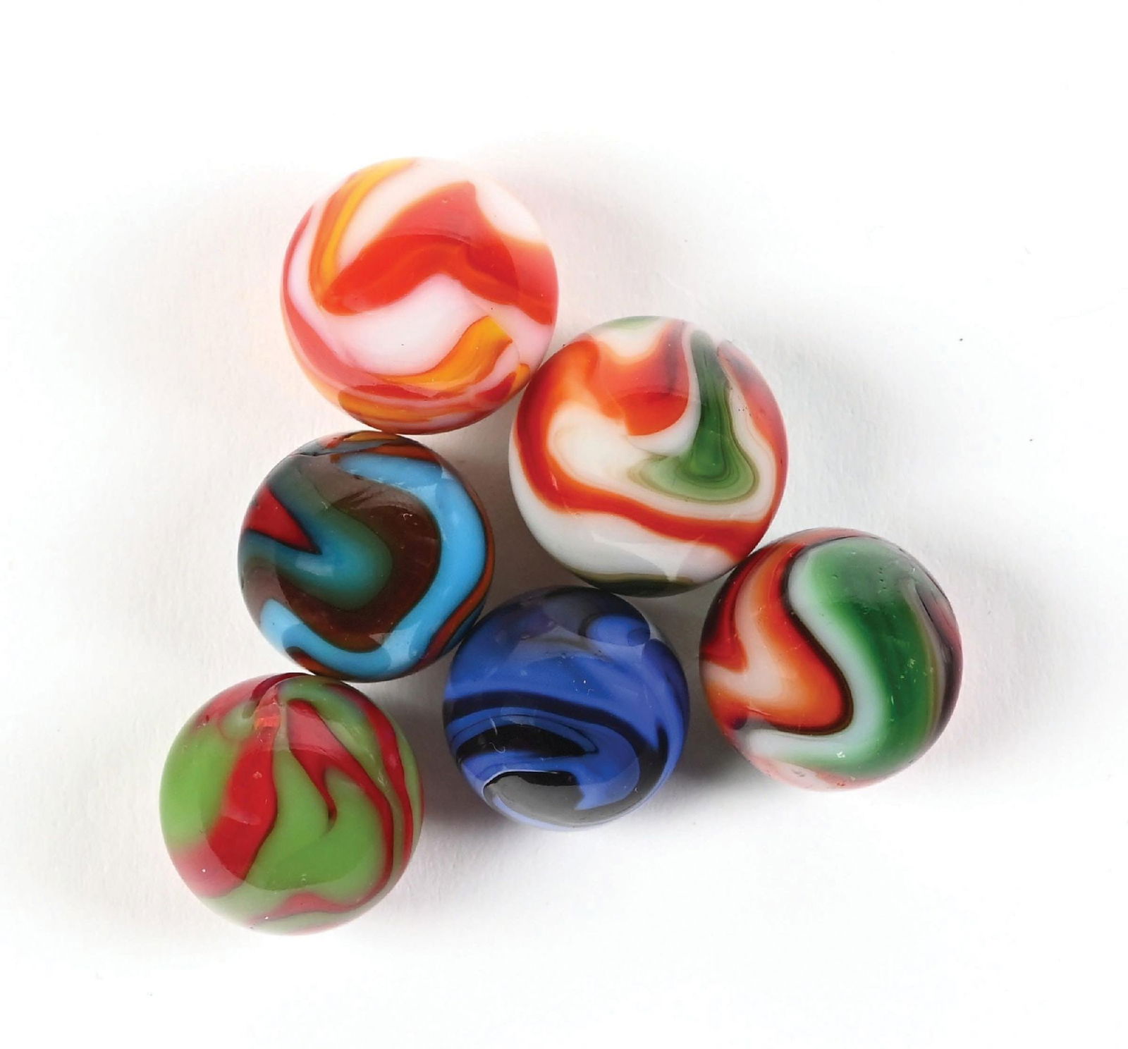 LOT OF 6: PELTIER MARBLES (1 of 1)