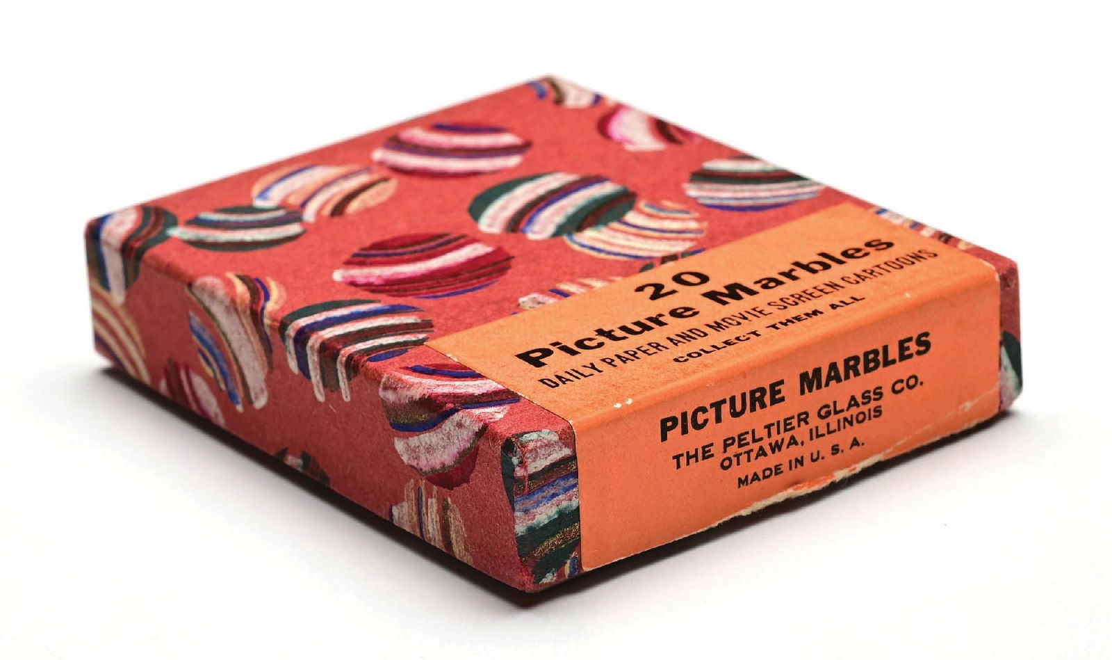 20-COUNT COMIC PICTURE RED BOX MARBLES SET - 5