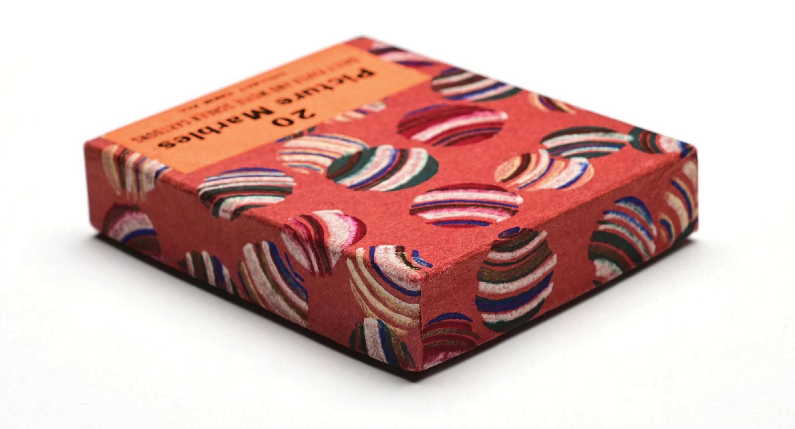 20-COUNT COMIC PICTURE RED BOX MARBLES SET - 6