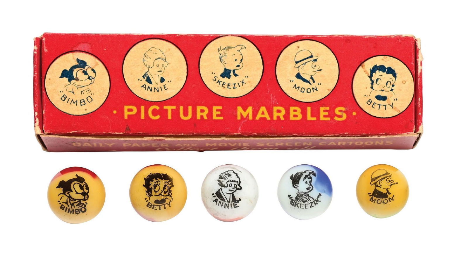 5-COUNT PELTIER PICTURE MARBLES BOX (1 of 6)