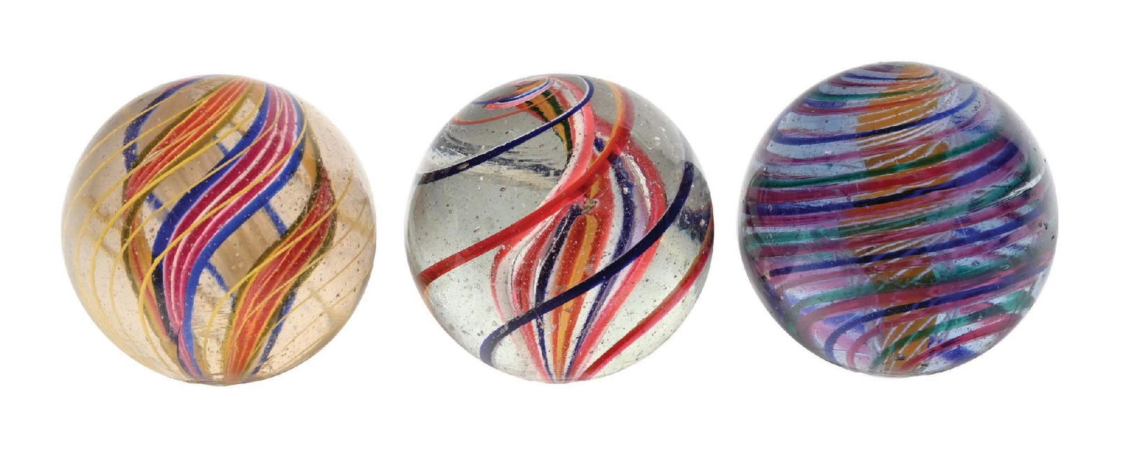 LOT OF 3: GERMAN HANDMADE SWIRLS (1 of 4)