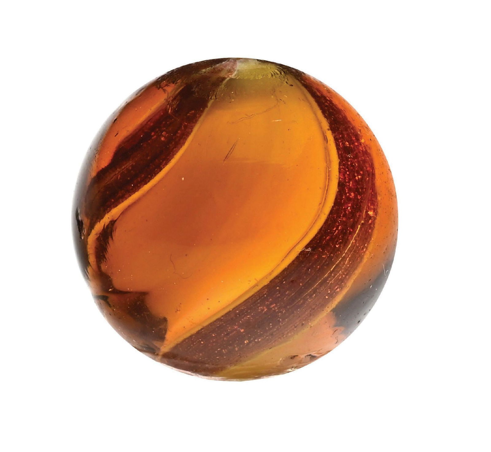 AMBER TRANSLUCENT RIBBON SWIRL LUTZ (1 of 6)