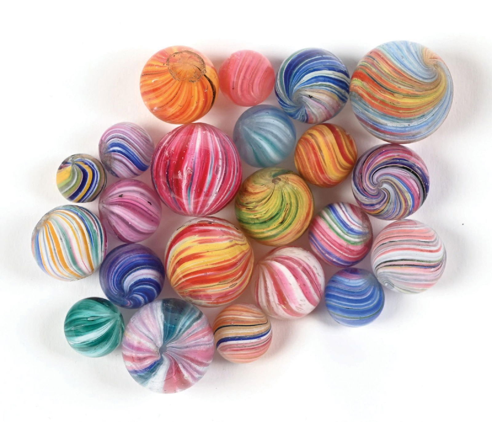 LOT OF 22: ONIONSKIN MARBLES (1 of 1)