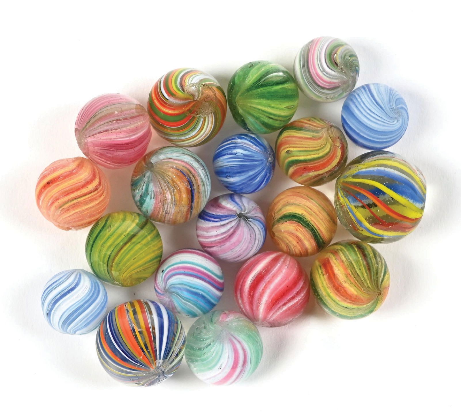 LOT OF 19: HANDMADE MARBLES (1 of 1)