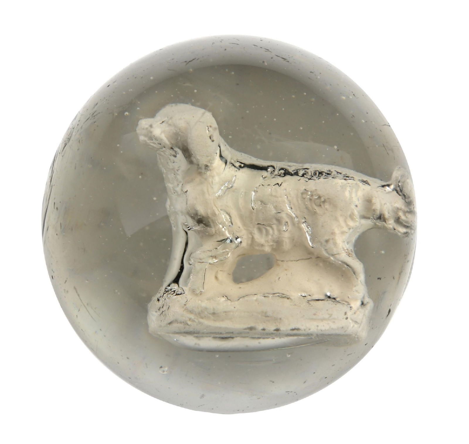 STANDING DOG WITH DONUT HOLE SULPHIDE (1 of 6)