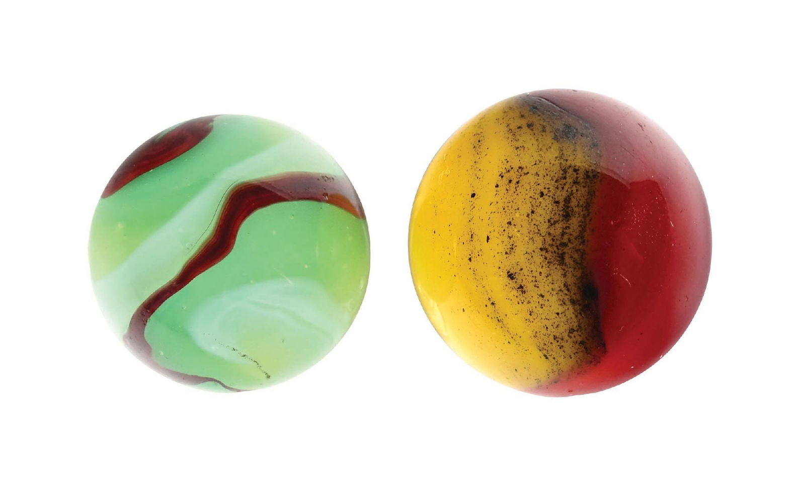 LOT OF 2: AKRO AGATE MARBLES (1 of 6)
