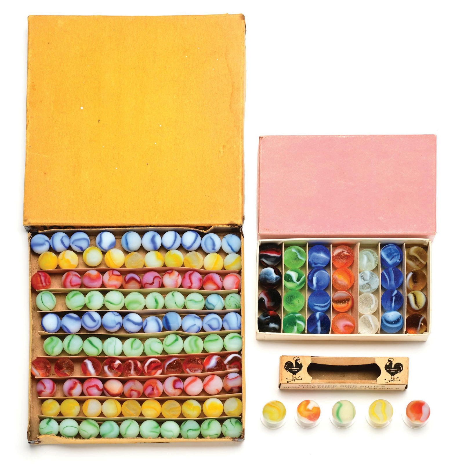 LOT OF 3: PELTIER MARBLES BOX SET (1 of 9)