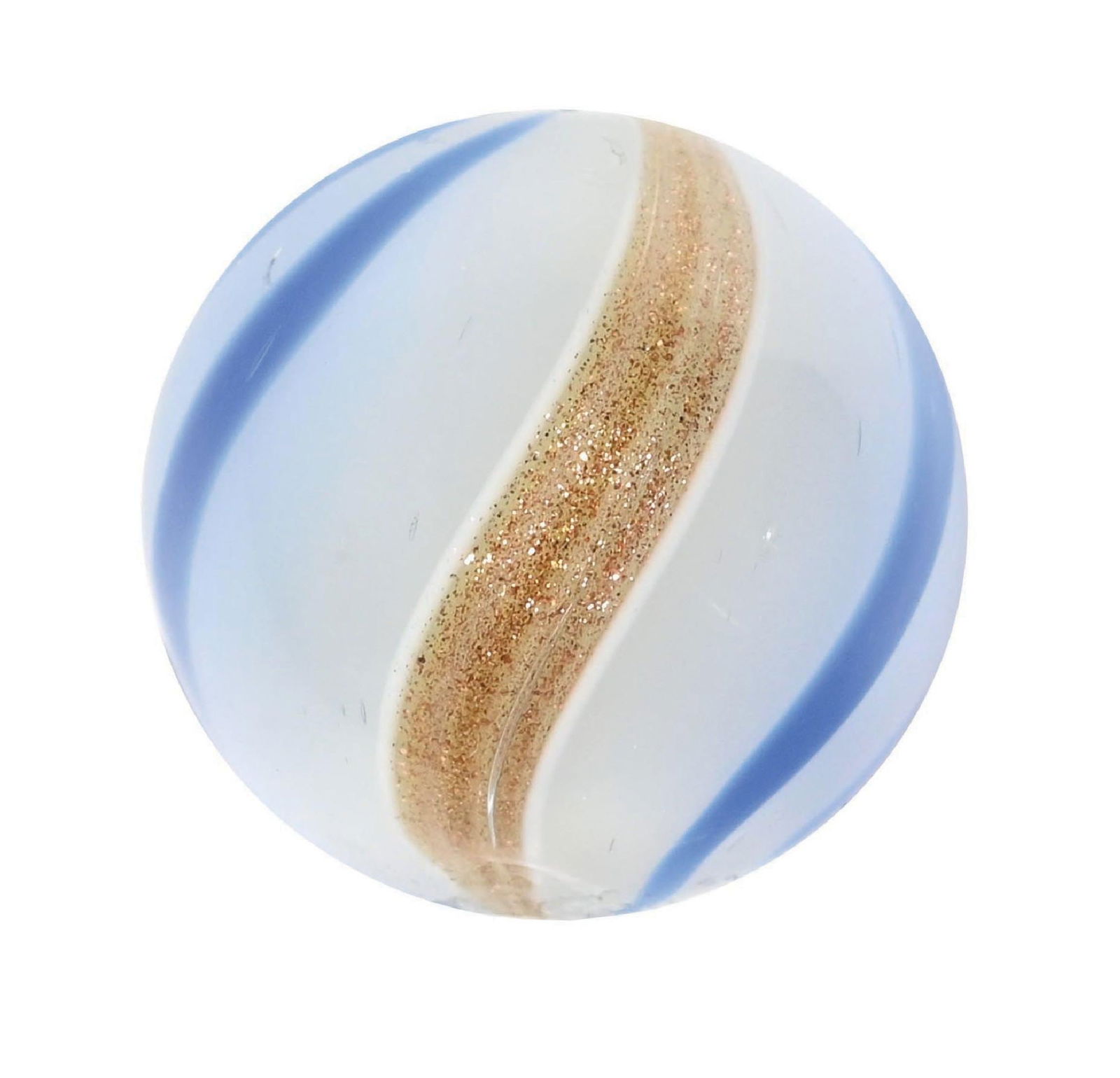WHITE OPALESCENT LUTZ MARBLE (1 of 6)