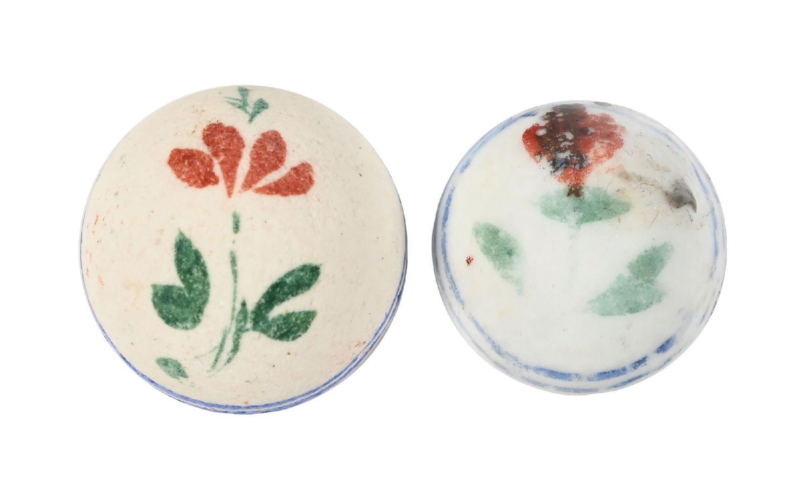 LOT OF 2: CHINA MARBLES (1 of 6)