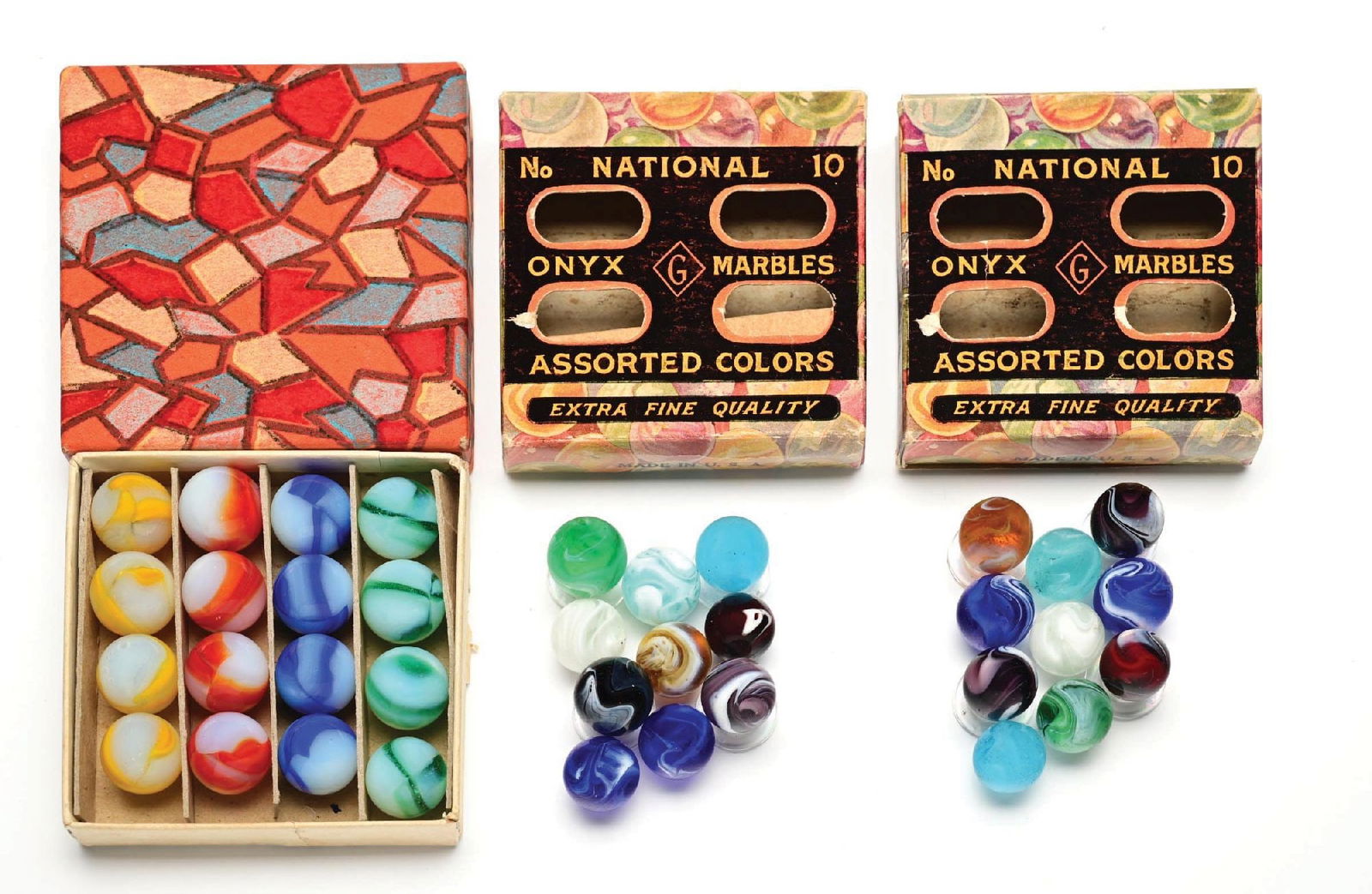 LOT OF 3: PELTIER MARBLES BOX SETS (1 of 7)